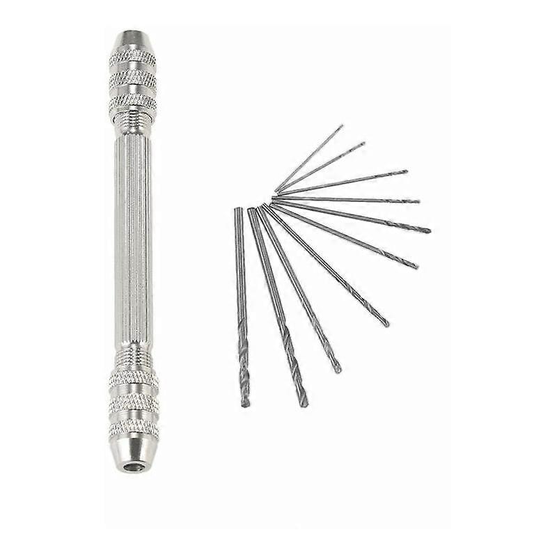 Innovative Craft Tool, Double Ended Pin Vise with Precision Chuck, Rust Resistance Alloy for Multipurpose Use, Suitable for Wood, Plastic, and