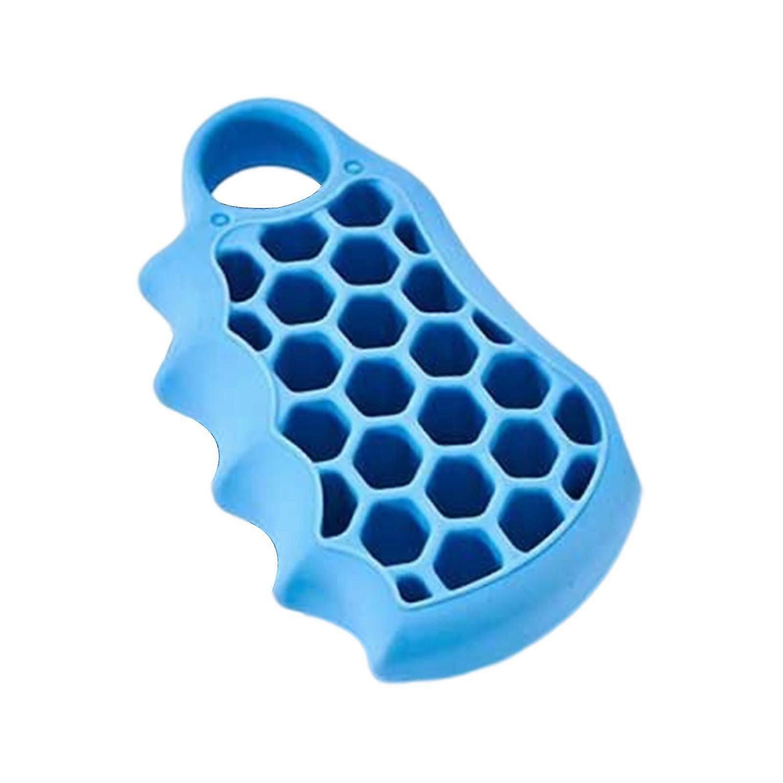 Grip Strengthener Flexible Musicians Device Finger Exerciser for Stroke Blue