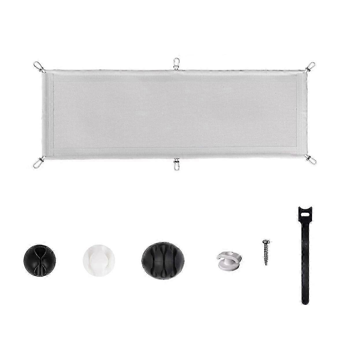 Flexible Under Desk Cable Management Tray - Cable Management Net