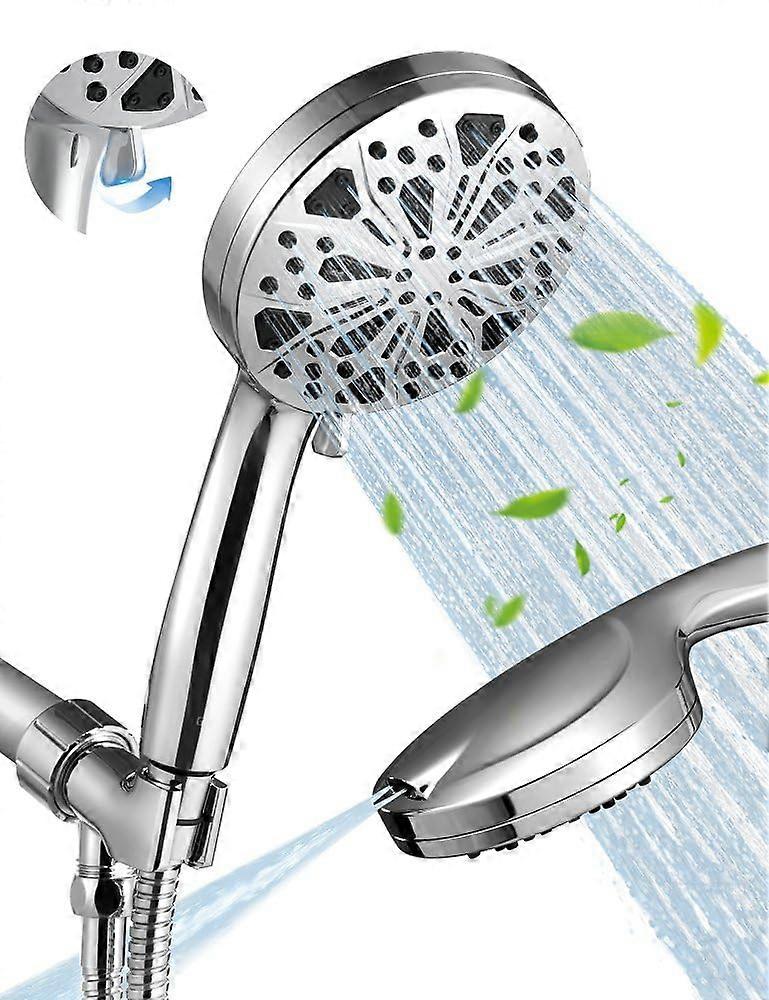 1 Chrome Shower Head for Bathroom and Pets