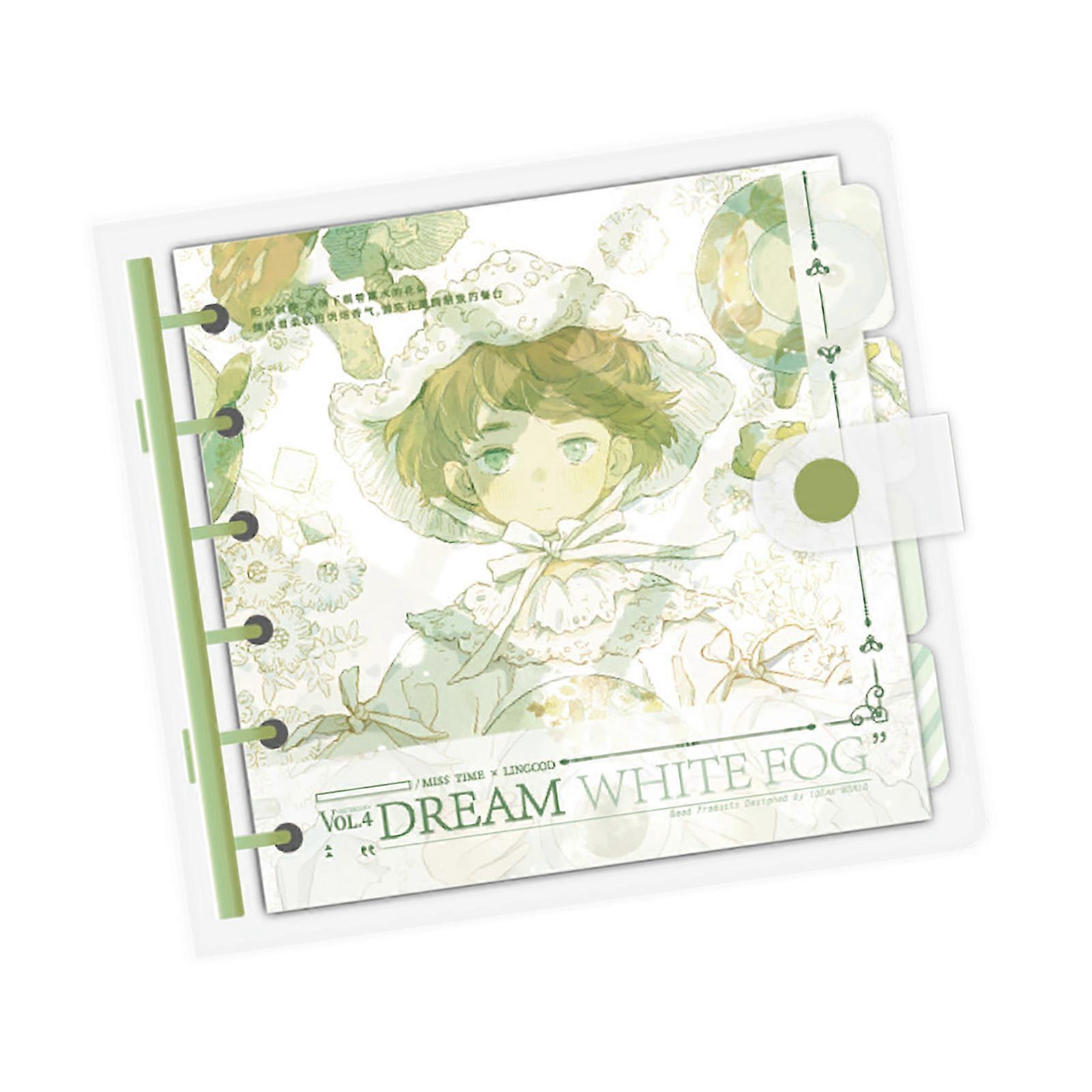 Loose Leaf Notebook with Detachable PVC Cover 6-Ring Binder