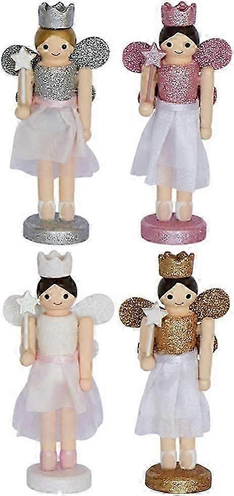 4db fa figura karácsonyi díszek Hagyományos fa diótörő karácsonyi dekoratív diótörő szobor