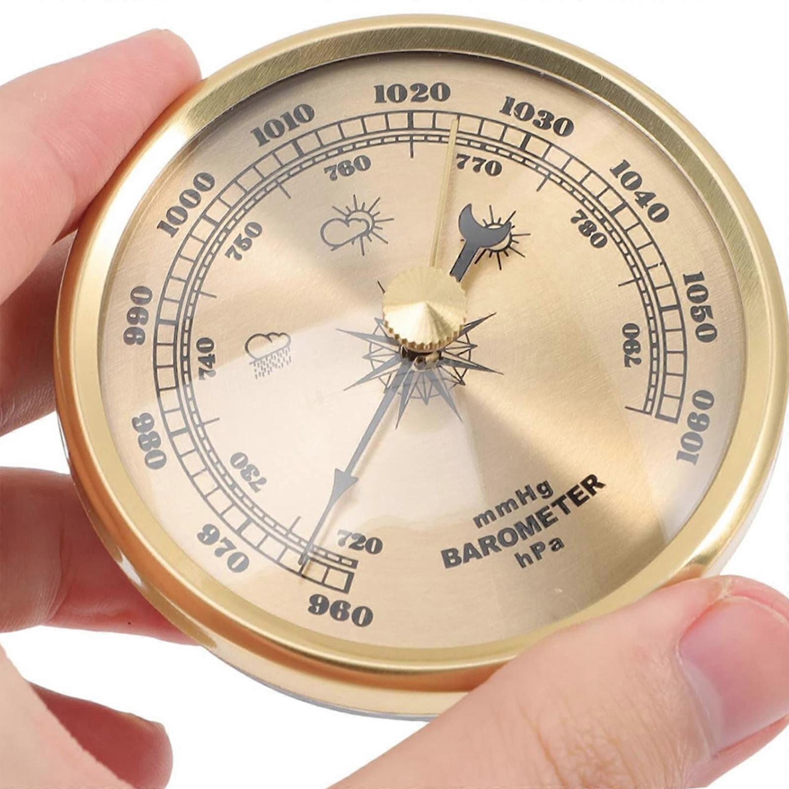 Analoger Barometer 70 Mm – Klassisch, Aus Edelstahl, Mechanisch, Ohne Batterie, Für Wetterbeobachtung & Outdoor