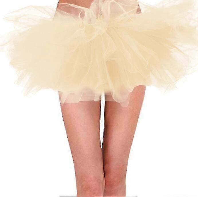 Women's 6-Layer Tulle Tutu Skirt, Classic Layered Tulle Dress