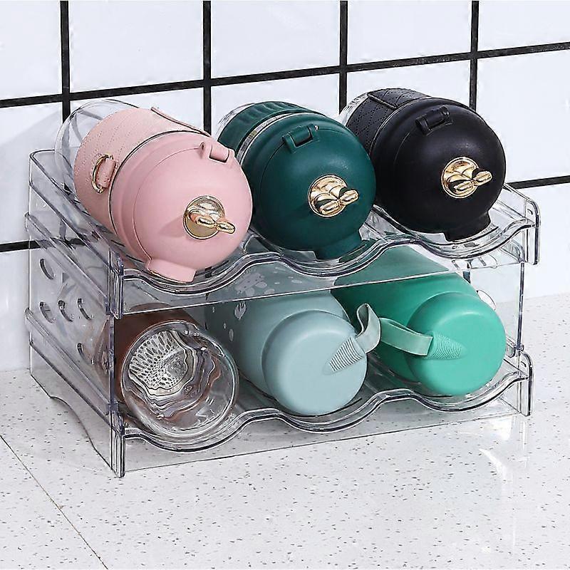 Red wine bottle rack, stackable wine bottle rack, 2-tier wine bottle rack, transparent wine display rack, detachable