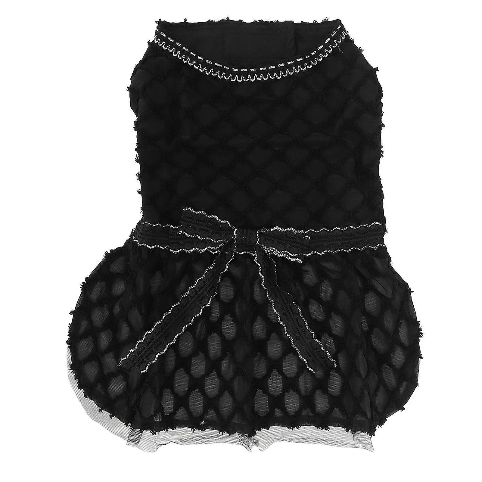 Lペットプリンセスドレス超かわいいファッションソフト通気性猫犬の子犬のための着やすいドレス