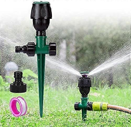 Garden Sprinkler, Automatic Circular Lawn Sprinkler Watering System 360 Rotating Irrigation Tip Base Sprinkler