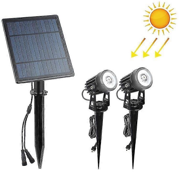 6W One for Two Solar Spotlight Light Control Induction Lawn Lamp
