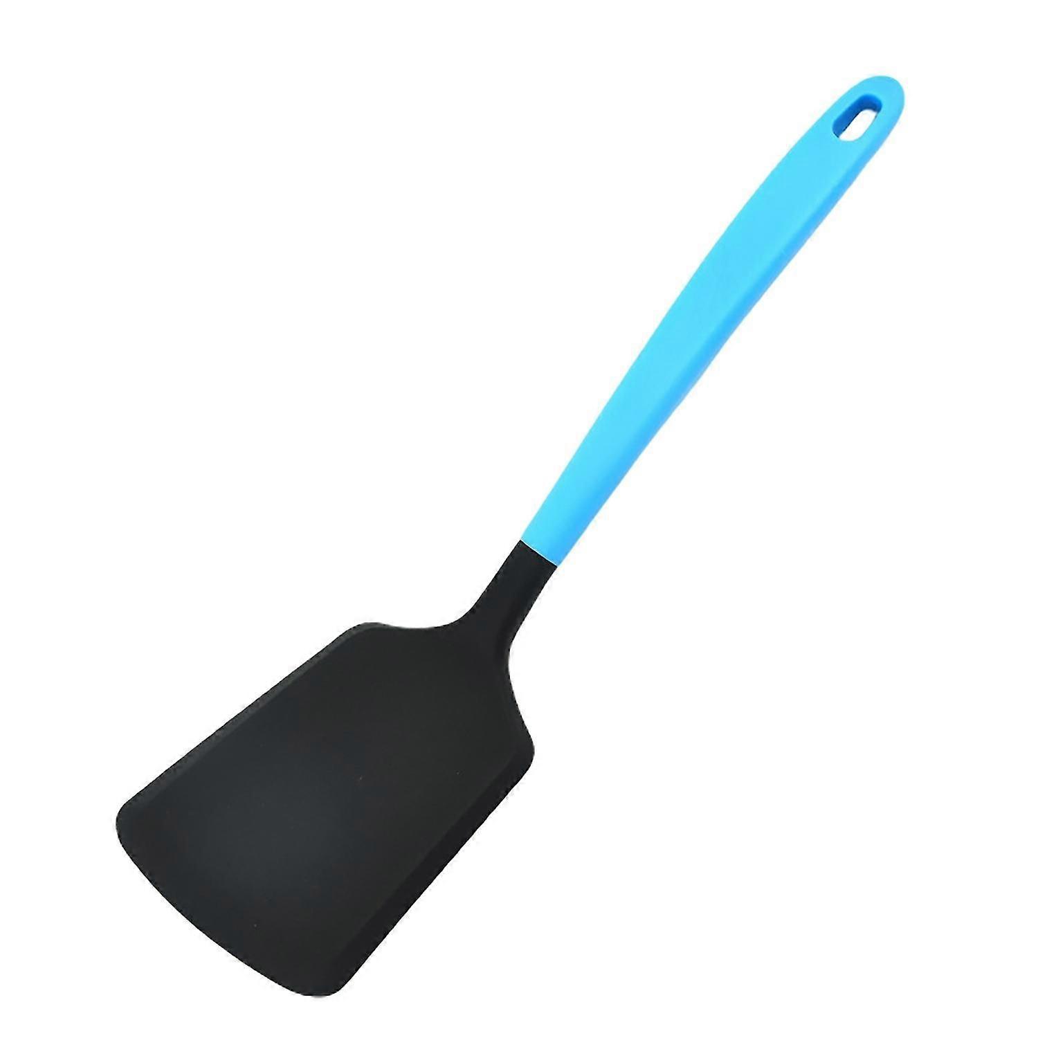 Cooking Spatula Comfortable Grip Long Handle Non-stick Easy to Clean Patchwork Multi-functional 4