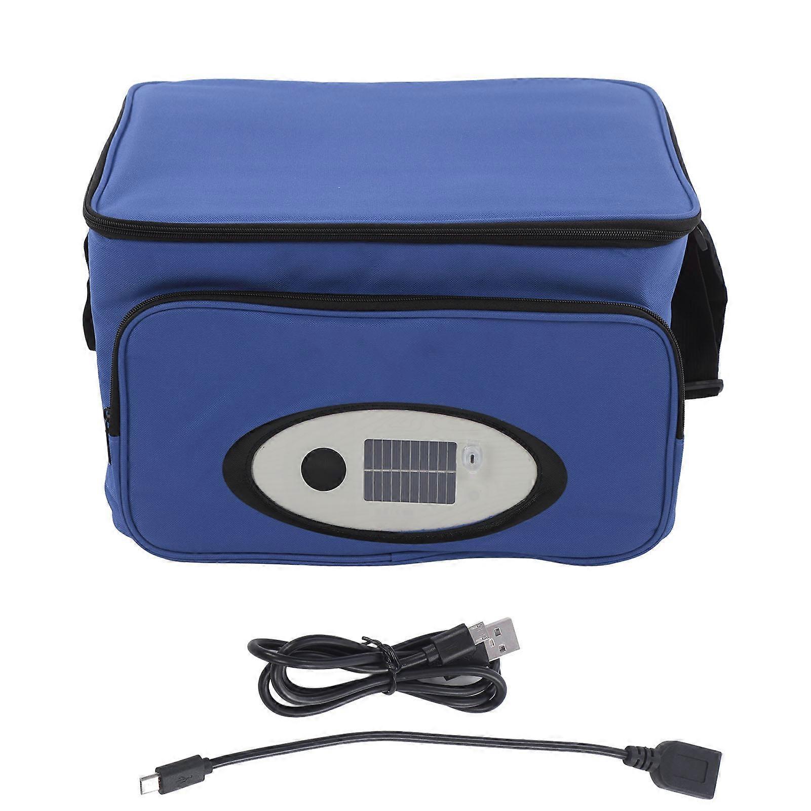Solar Insulated Bluetooth Ice Pack 5 Modes USB LED Speaker Travel Cooler Bag Backpack for Picnic