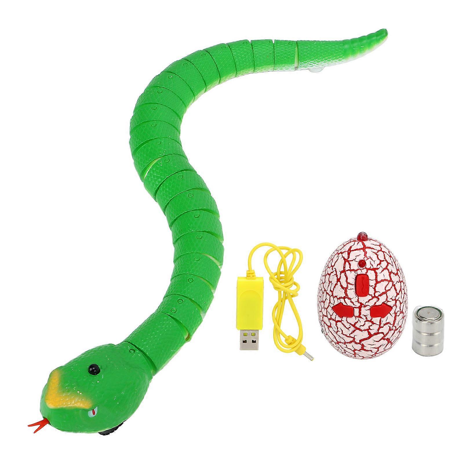 Remote USB Charge Ultra Realistic Infrared Control with Retractable Snake Tongue RC Animal Toy for Over 8
