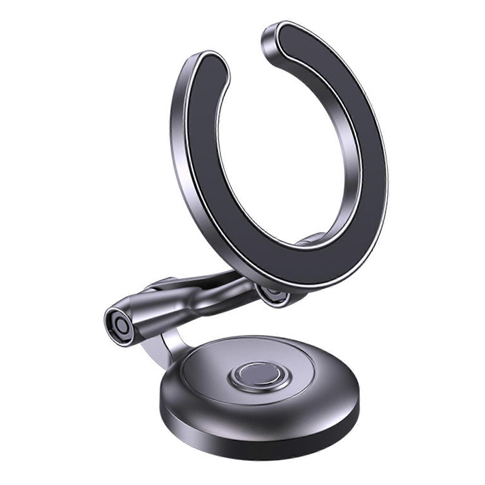 Multiple Angles Magnetic Car Phone Support with Strong Adhesion Space Saving Foldable Phone Stand Dashboard Phone Mount