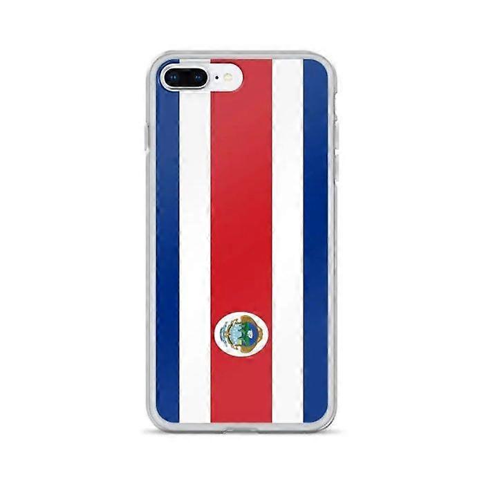 Phone Case - PIXELFORMA - Costa Rica Flag - Compatible with iPhone 8 Plus - Flexible - Shockproof