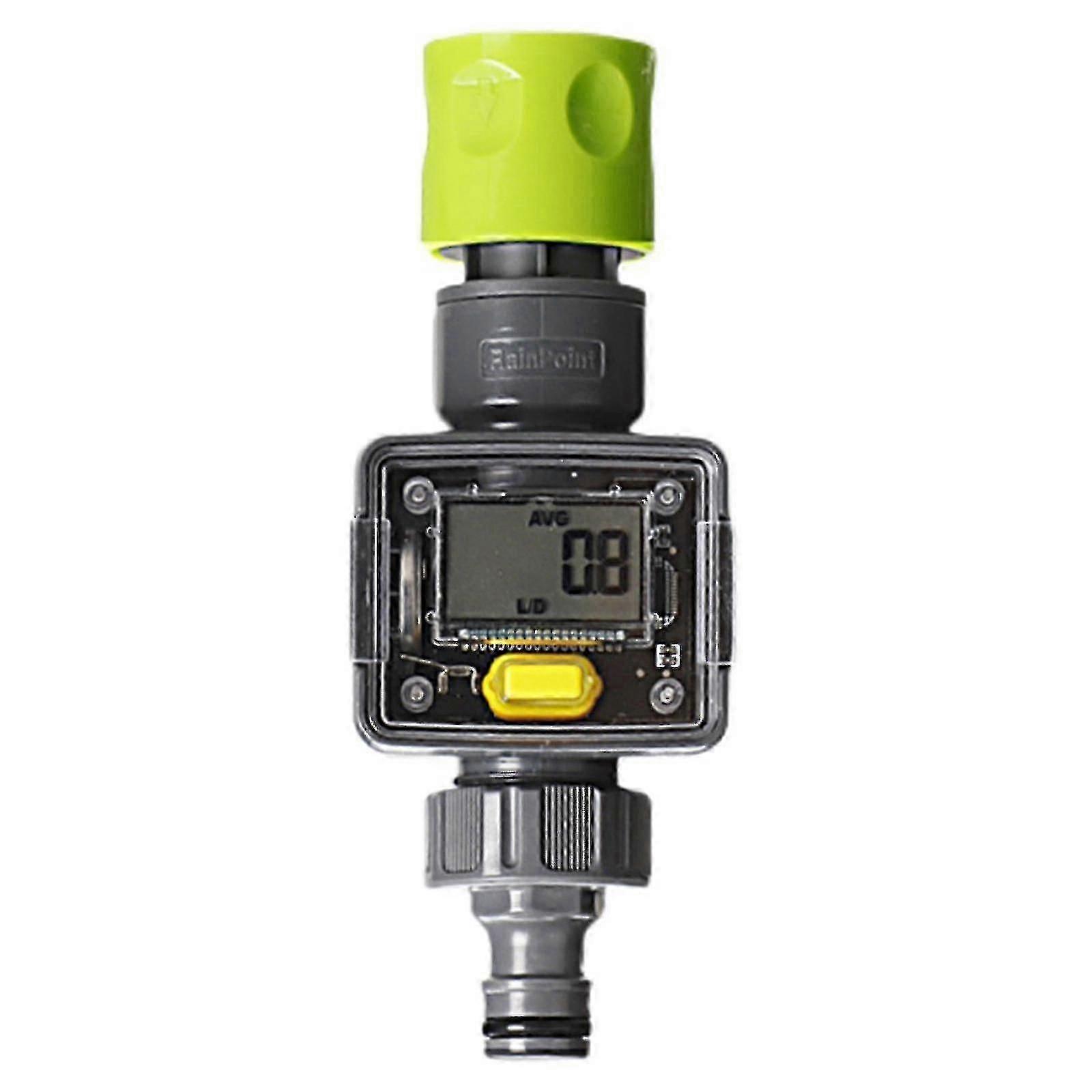 Outdoor Garden RV Hose Water Meter - Digital Flow Meter for Hose Measurement (Ft)