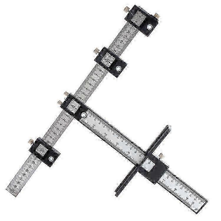 Adjustable Cabinet Hardware Drill Guide Jig - Precision Hole Locator For Hinges, Handles Shelf Bracket Installation -CN