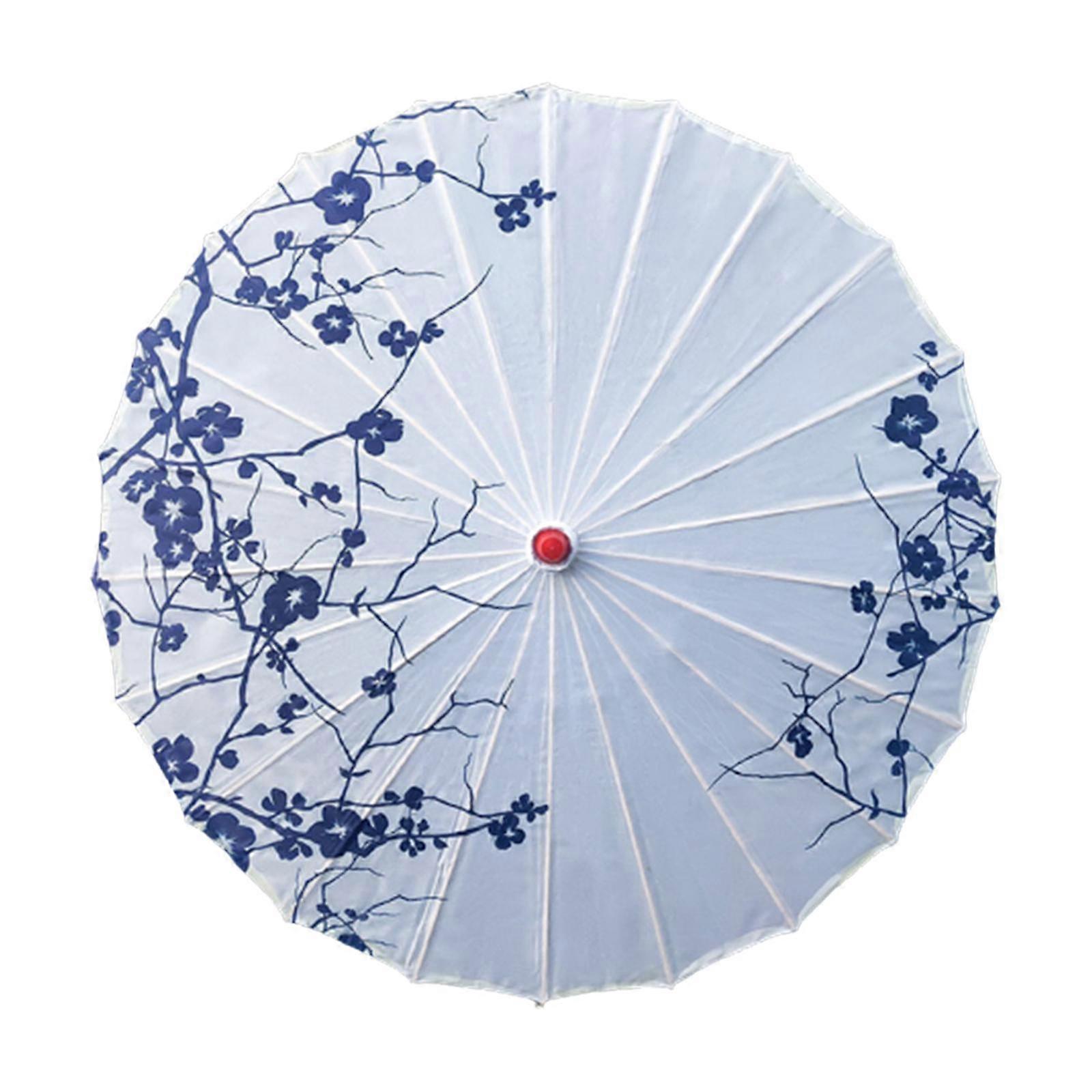 Rainproof Handmade Chinese Oiled Paper Umbrella Parasol 32"