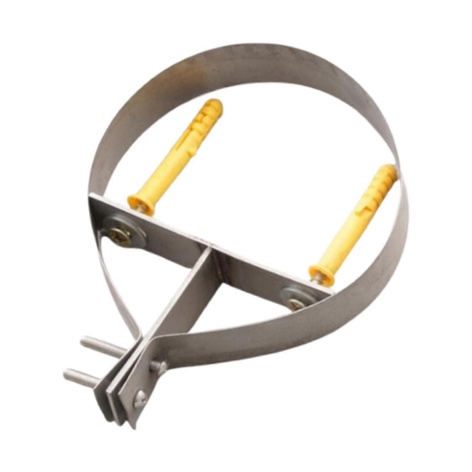 6" Chimney Pipe Bracket, Wall Strap Pipe Clamp, Metal, Fireplace Accessories,