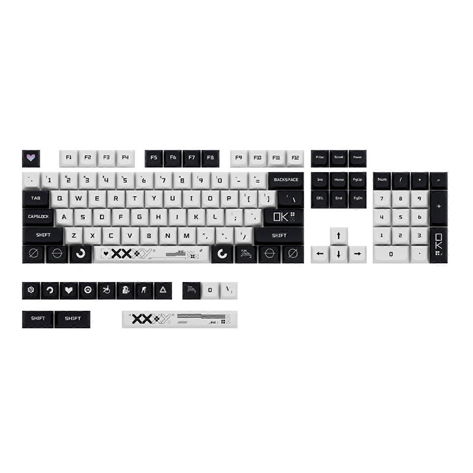 118 Keys XDA Profile Custom Keycaps PBT Keycap Upgrade Keycaps Set for Mechanical Keyboard Decorative Keycaps Set