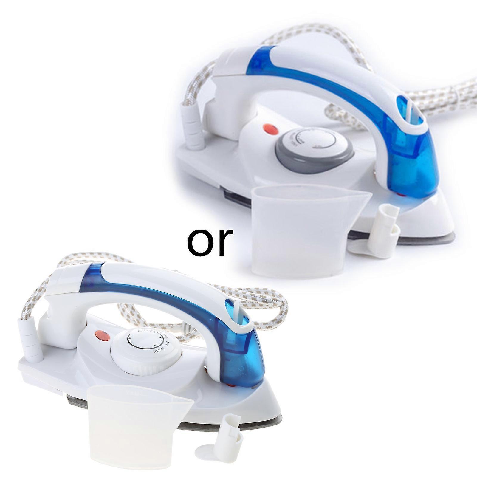 Portable Compact Size Mini Handheld Electric Baseplate Steam Iron Machine Foldable Handle 3 Gears Home Travel Use
