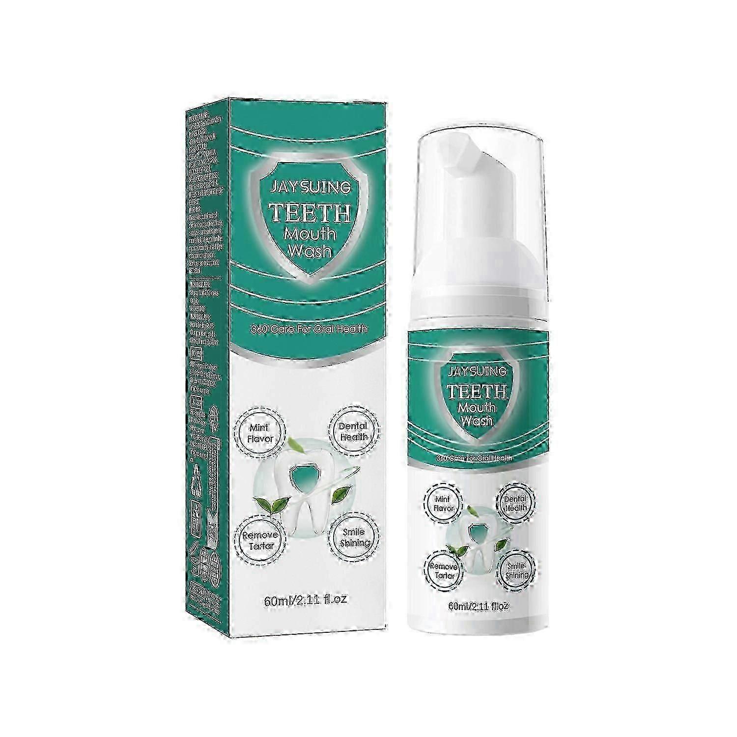 Jaysuing Foaming Teeth Mousse deeply cleans teeth stains, tooth yolk, gums and fresh breath