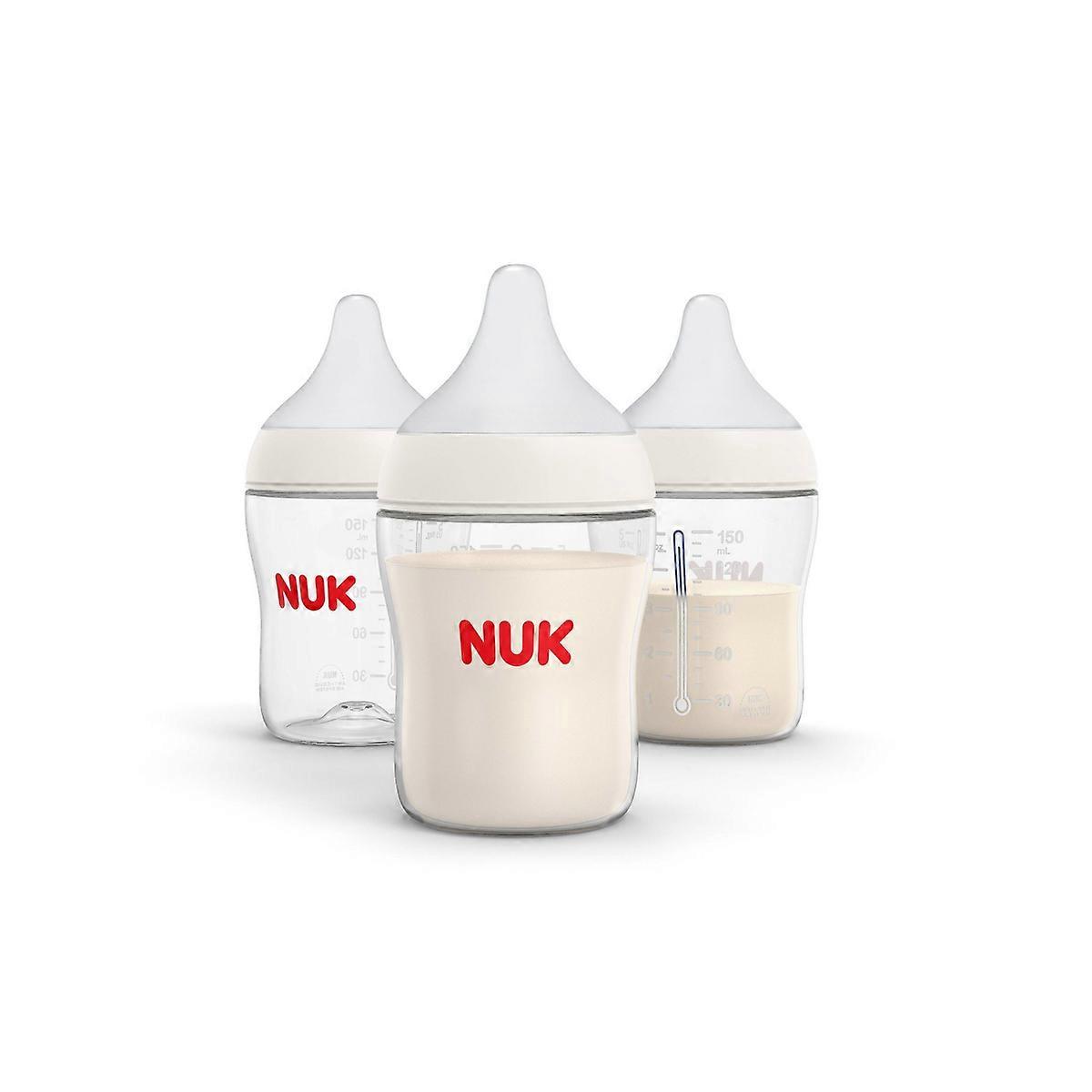 Nuk パーフェクトマッチ哺乳瓶 - スローフロー - 5オンス/3パック