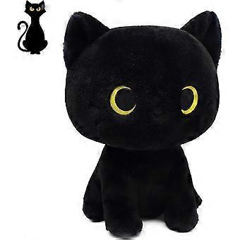 Black Cat Plush Toy, Cute Black Cat Plush Animal, Creative Soft Plush Cat Plush Toy for Boys and Girls Birthday
