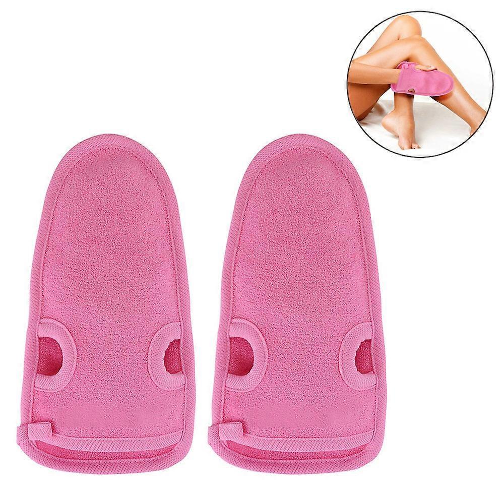 Bath Gloves|2Pcs Bath Gloves - Women'S Pink