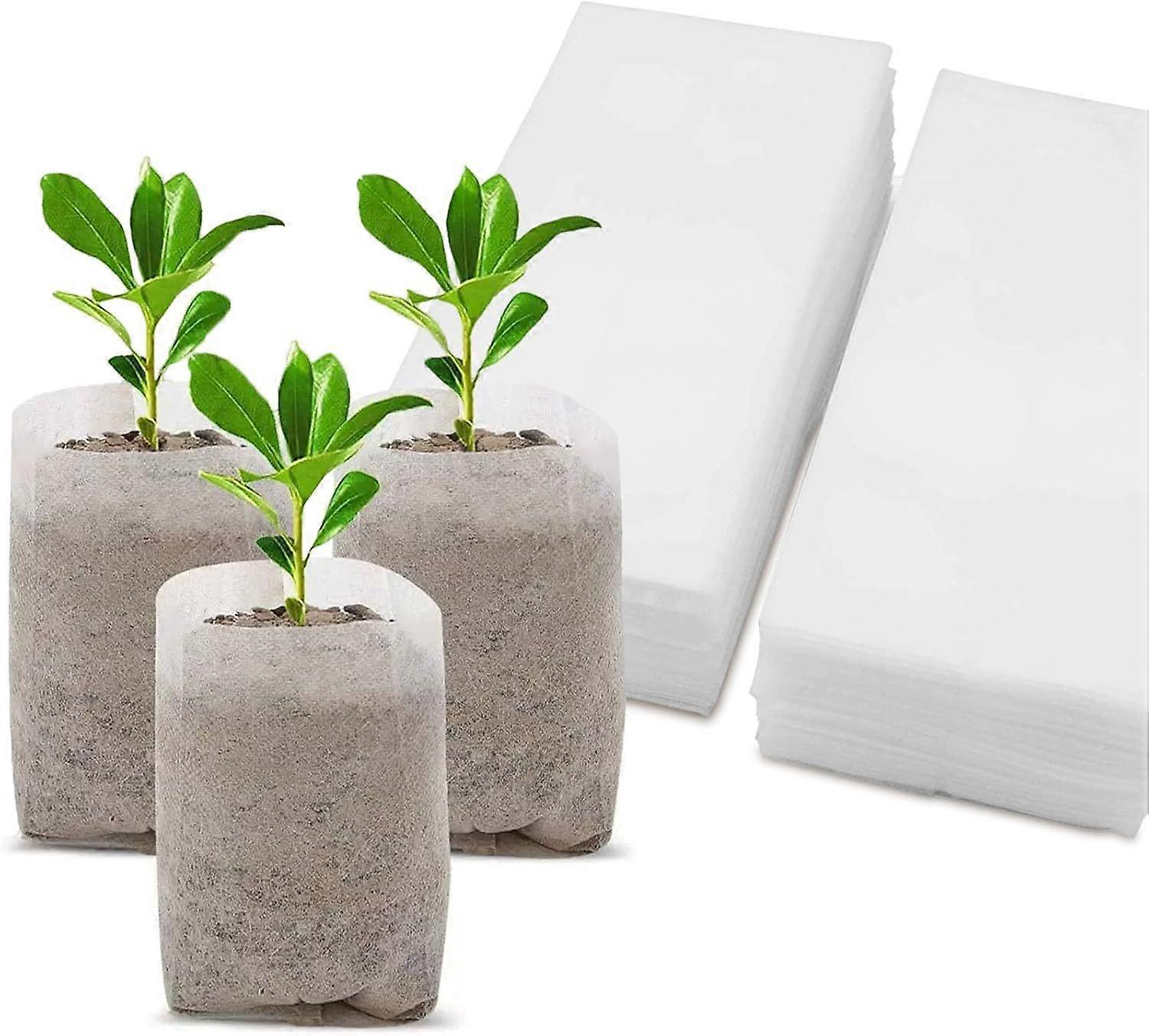 200 Pcs Non-Woven Nursery Bags, Fabric Seedling Container Plant Pouch, Non-Woven Nursery Bags for Seedlings, Non-Woven Fabric Bags for Plants