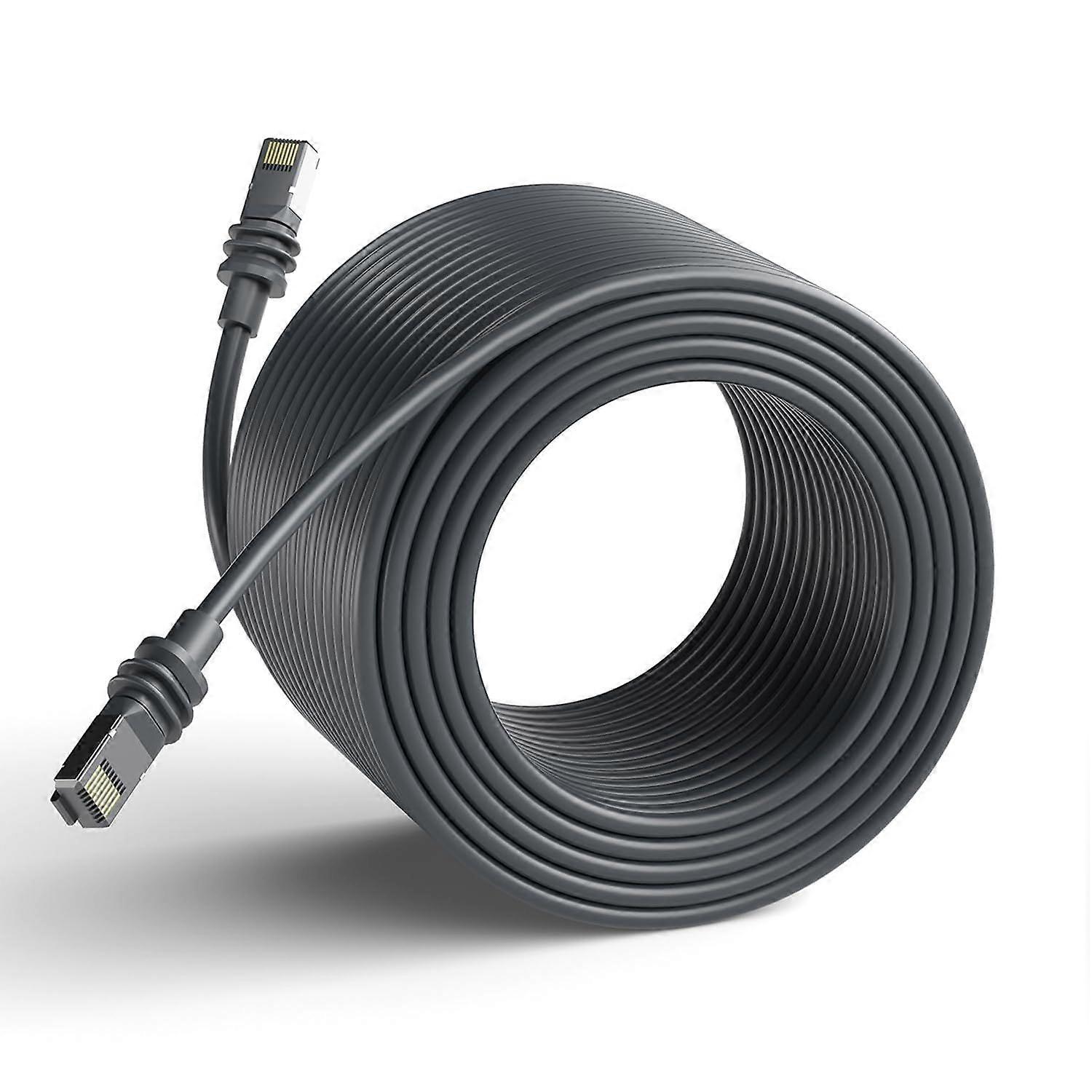 75FT Starlink Gen 3 Rectangular Satellite Cable - Waterproof Outdoor Replacement Grey 75 Ft