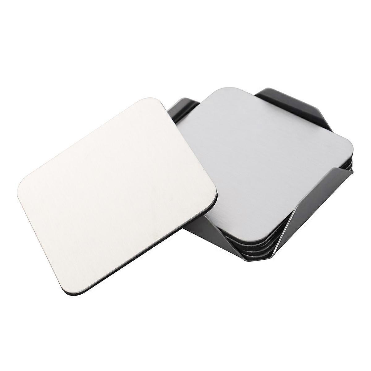 Table Protector Coasters, Stainless Steel Mats with Efficient Storage Solution
