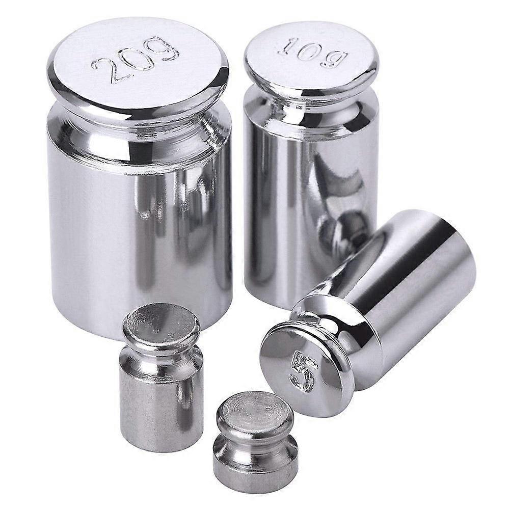 5-piece set of electronic calibration scales M1 standard chrome-plated weights 1g, 2g, 5g, 10g, 20g five-piece set