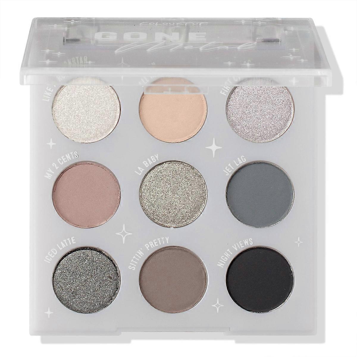 Colourpop geperst poeder oogschaduw make-up palet, verdwenen metaal - 0.3oz