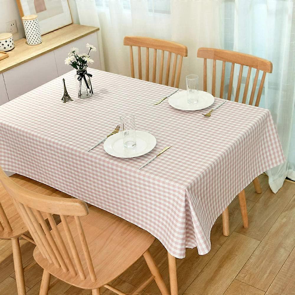 Washable Tablecloth WaterRepellent Lotus Effect PVC Solid Colour Rectangular Choice of Colours and Sizes Dark Pink 80 × 120 cm