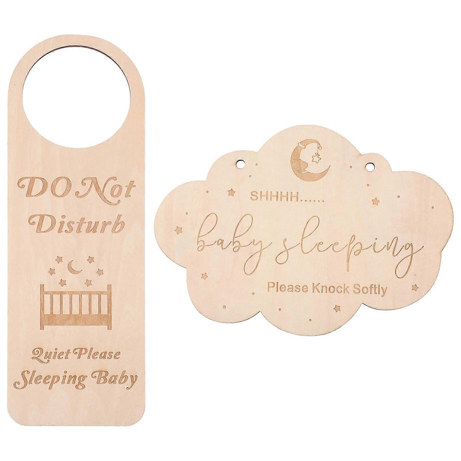 Quiet Reminder Hanging Plaque, Ideal for Shielding Baby's Sleep with Style
