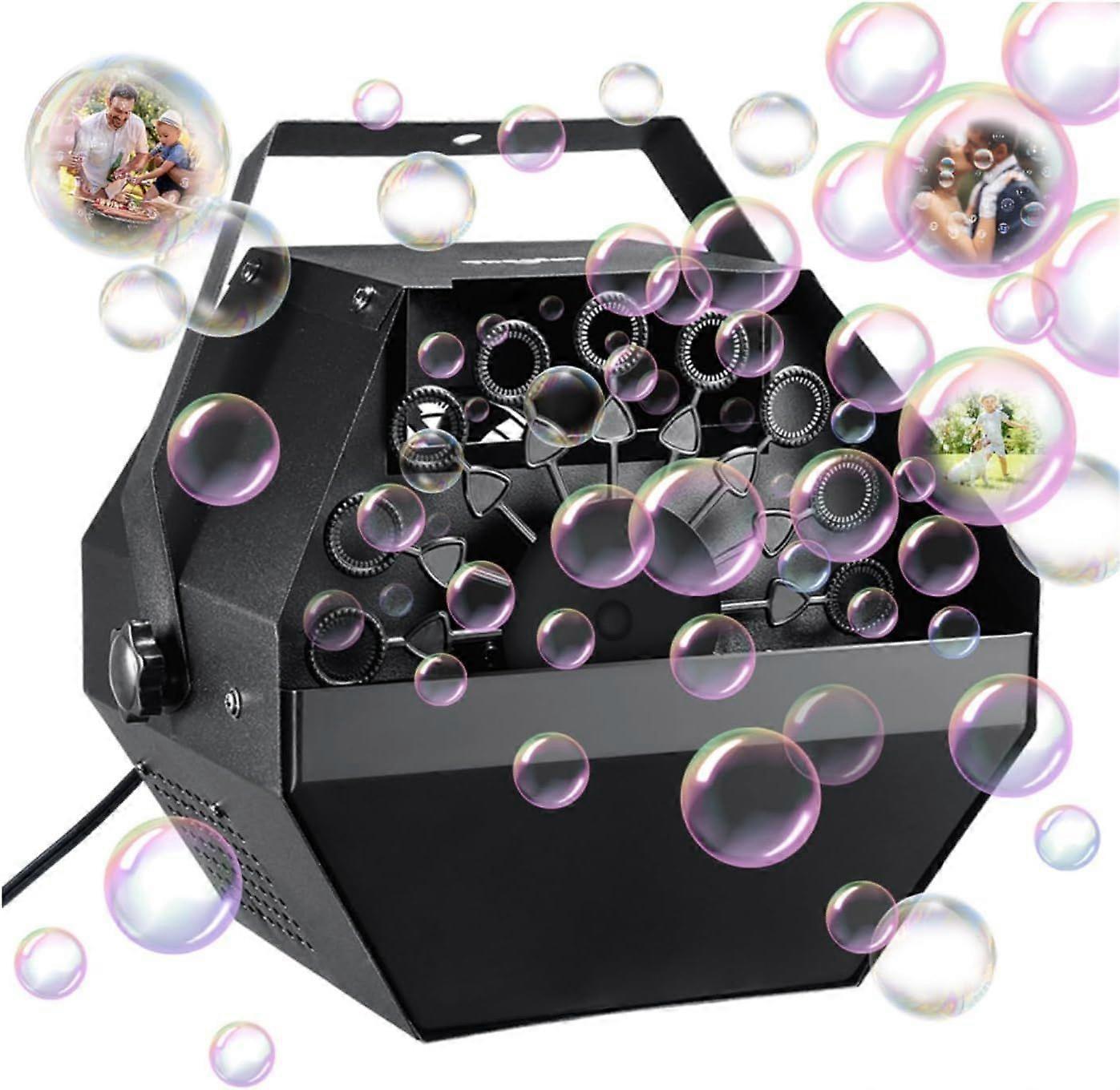 Bubble Machine: 750ML Metal Automatic Bubble Maker for Toddlers and Kids