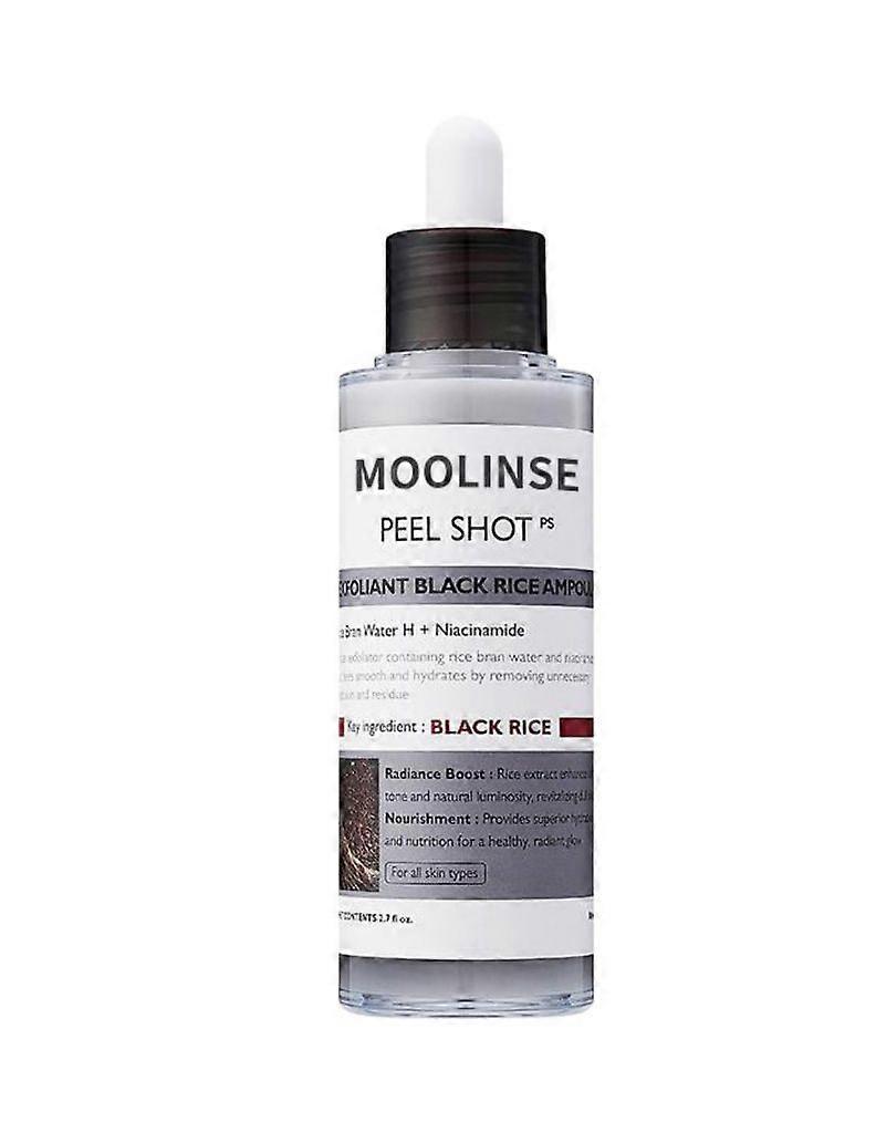 Peel Shot Glow Black Rice Peeling Ampoule, Soft Exfoliating Face and Body Scrub Dead Skin Cells, Blackheads Remover for All Skin Types, Face Exfoliato