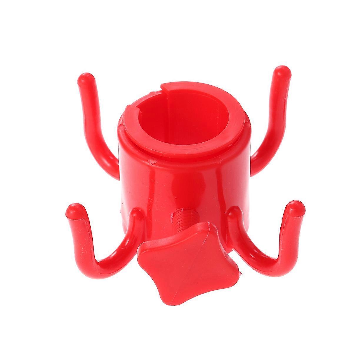 Patio Umbrella Accessory Hanging Hook For Towels Bags Cameras Red Plastic 1Pack