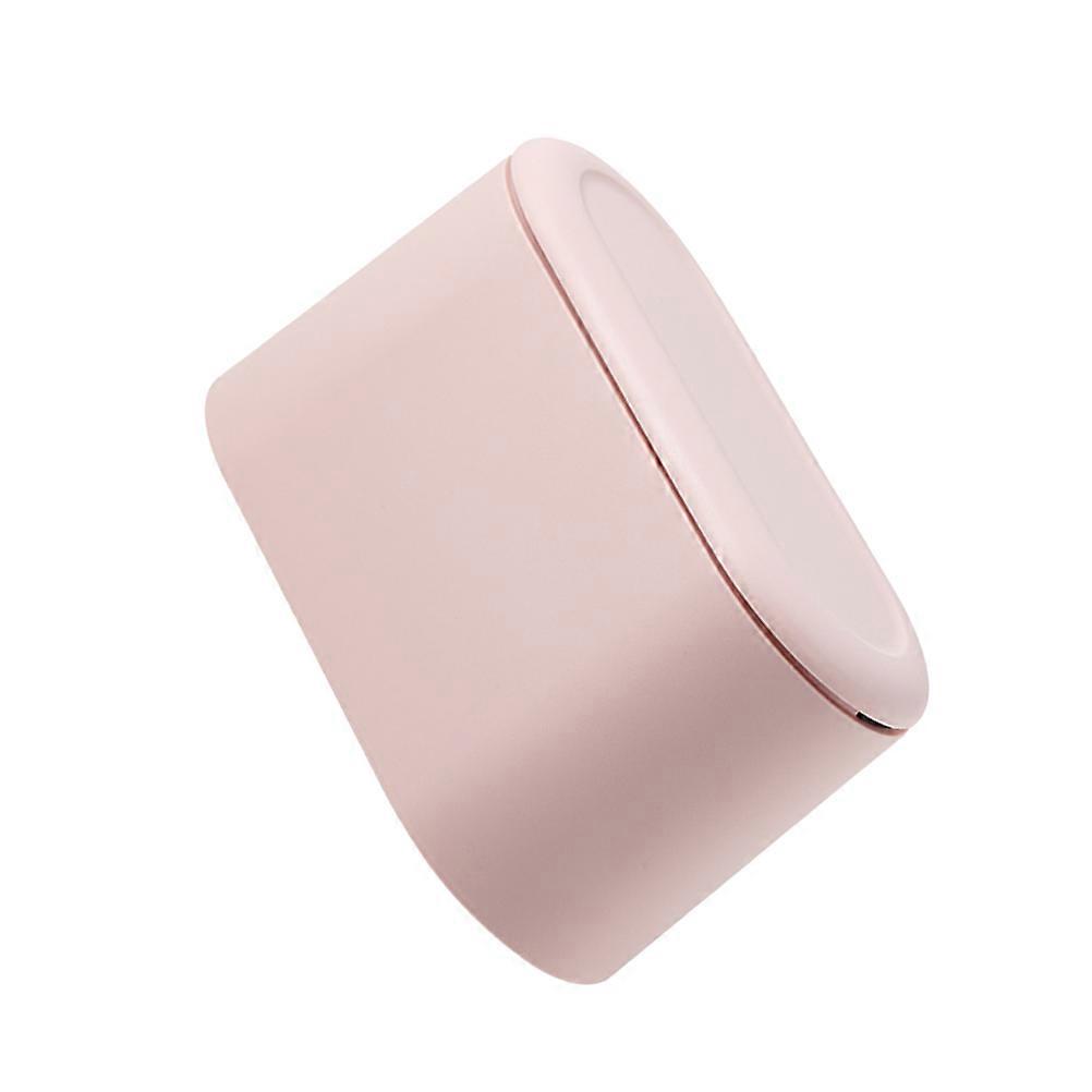 Small Trash Bin Desktop Organization Material Rectangular Pink 22x13x11cm 1Pcs