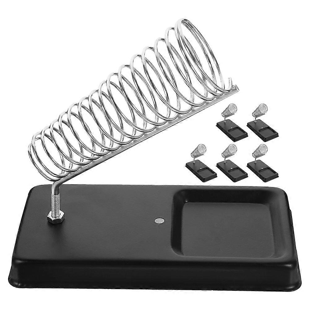 Soldering Iron Stand Holder Portable Stable Platform Heat Protection Tool Collection 13.00X9.00X6.50CM 6Pcs