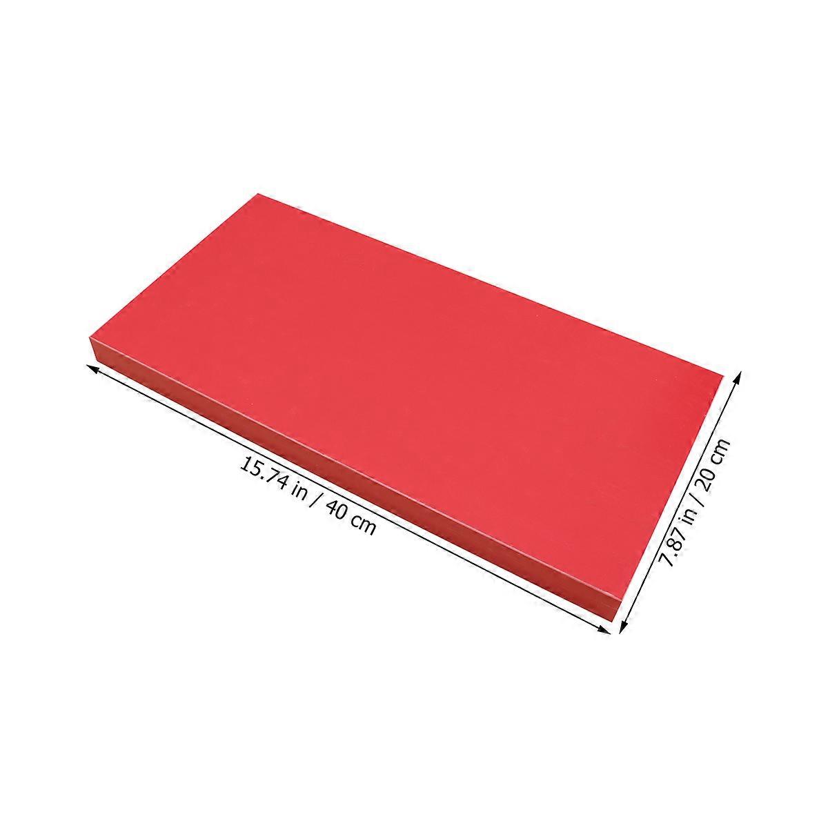 Single Layer Mount Shelves Wall Mounted Bookshelves For Classroom Use Red 40x20x2.5cm Organizing Magazines 1Pack
