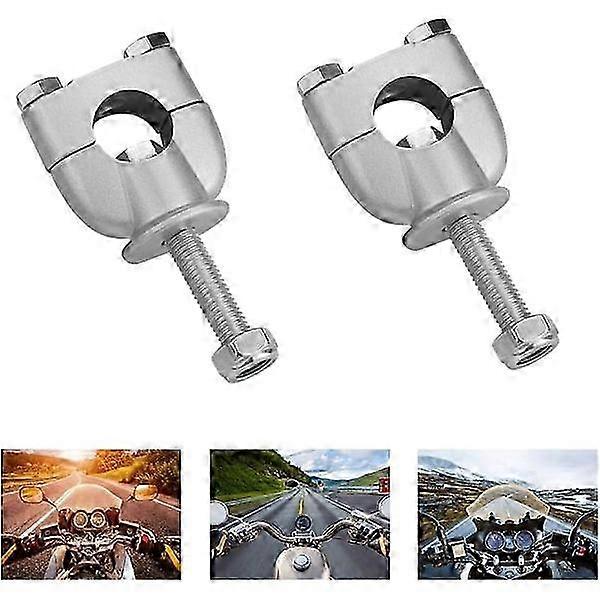 1 Pair Aluminum Handlebar Clamp Motorcycle Riser