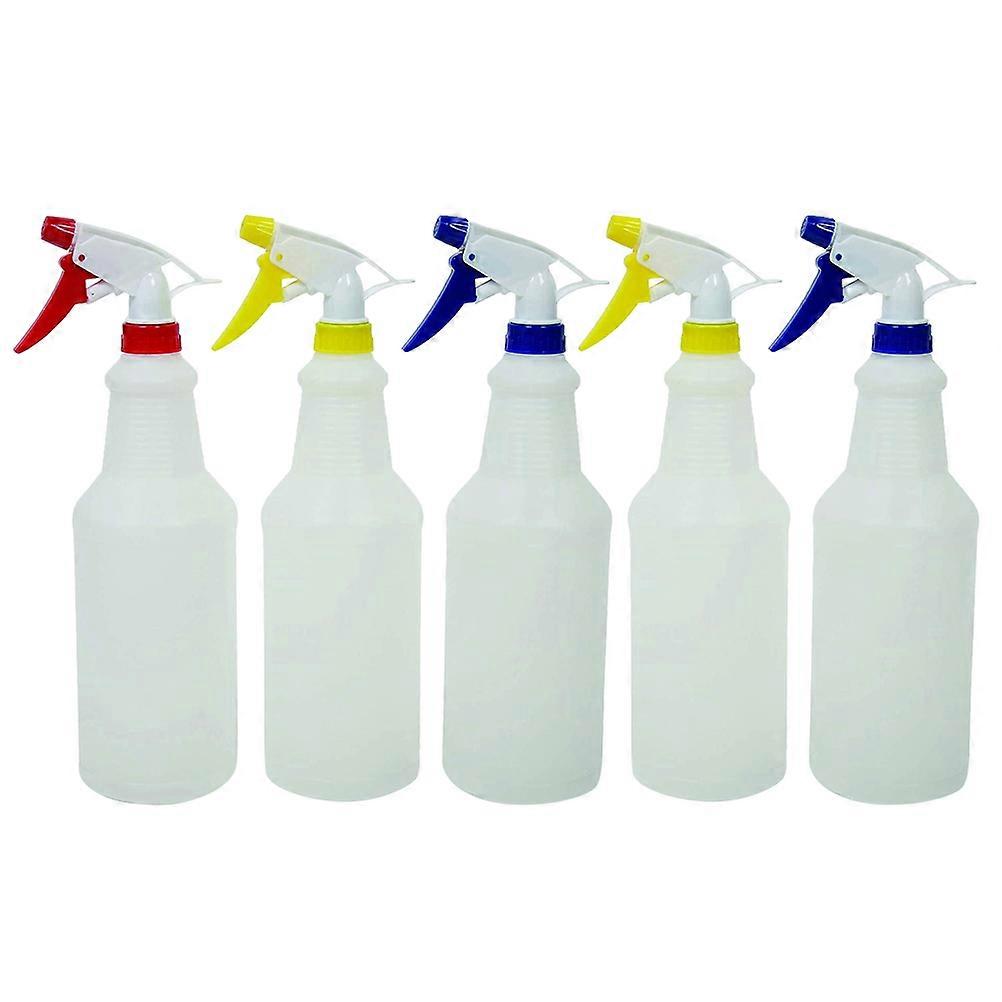 Empty Refillable Bottle Handheld Spray Bottles Indoor Outdoor Storage Container 750ml 5Pcs