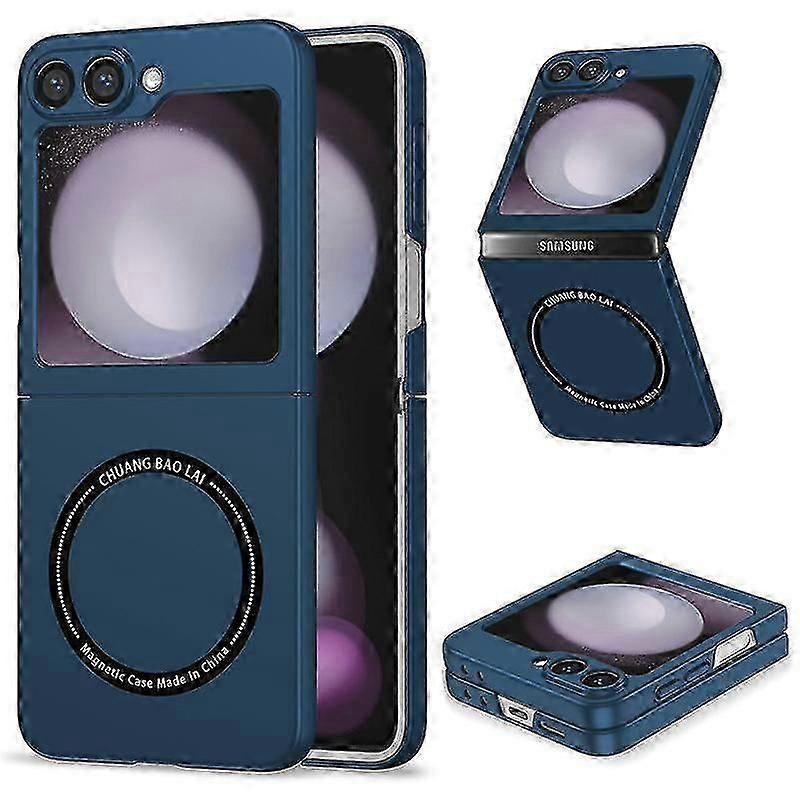 Magsafe Silicone Shockproof Case for Samsung Galaxy Z Flip 6 with Built-in Magnet Circle Cover