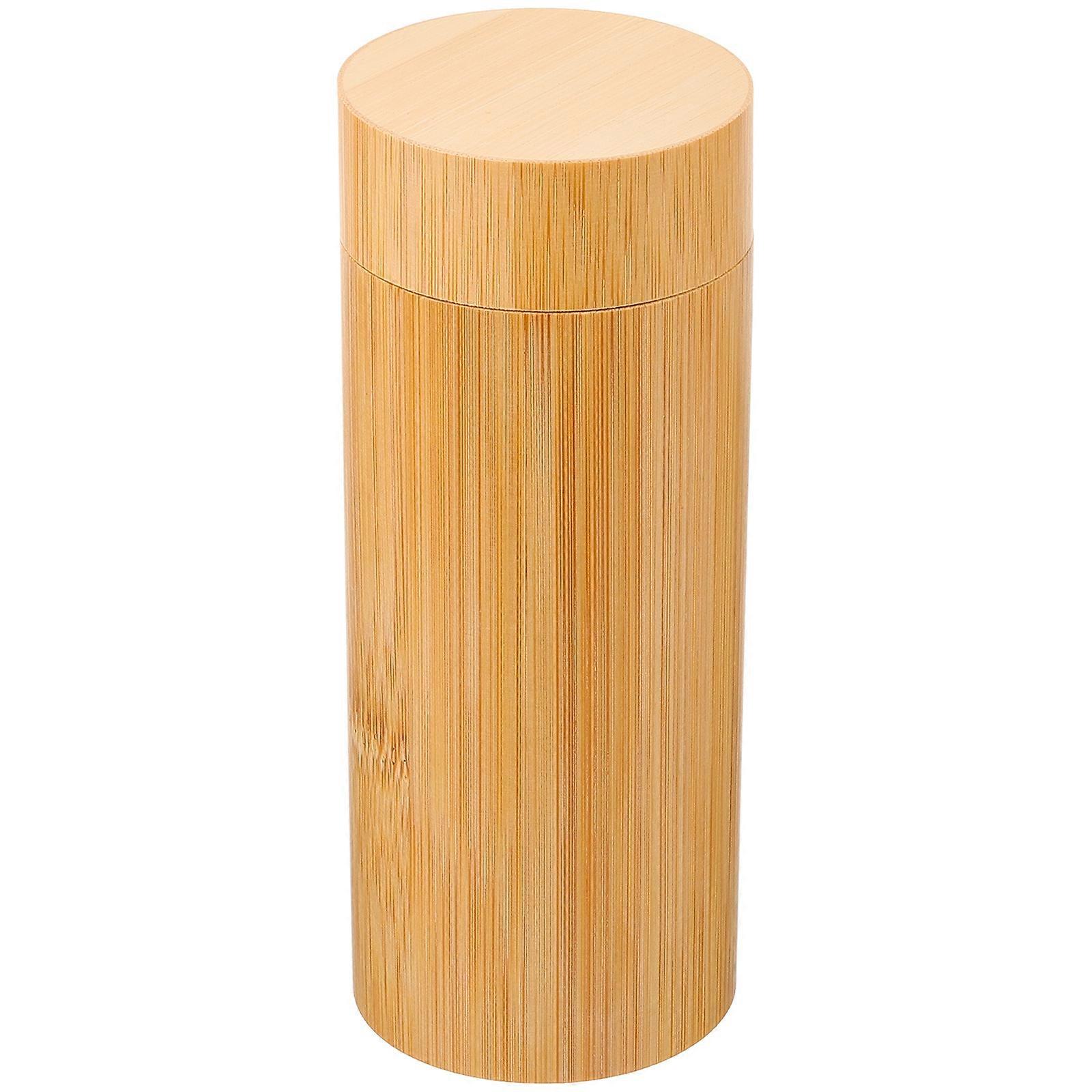 Vintage Bamboo Sunglasses Case, Lightweight Portable Eyeglasses Holder with Fine Texture and Simple Design for Compact Travel and Glasses Protection