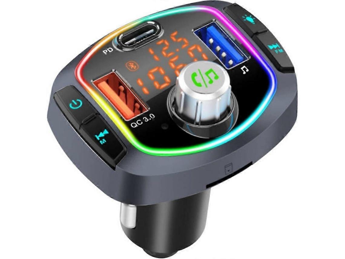 Transmisor FM Bluetooth Qp0328-Y13 (Preto)