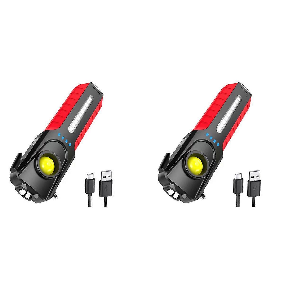 Multifunctional LED COB Flashlight with Window Breaker