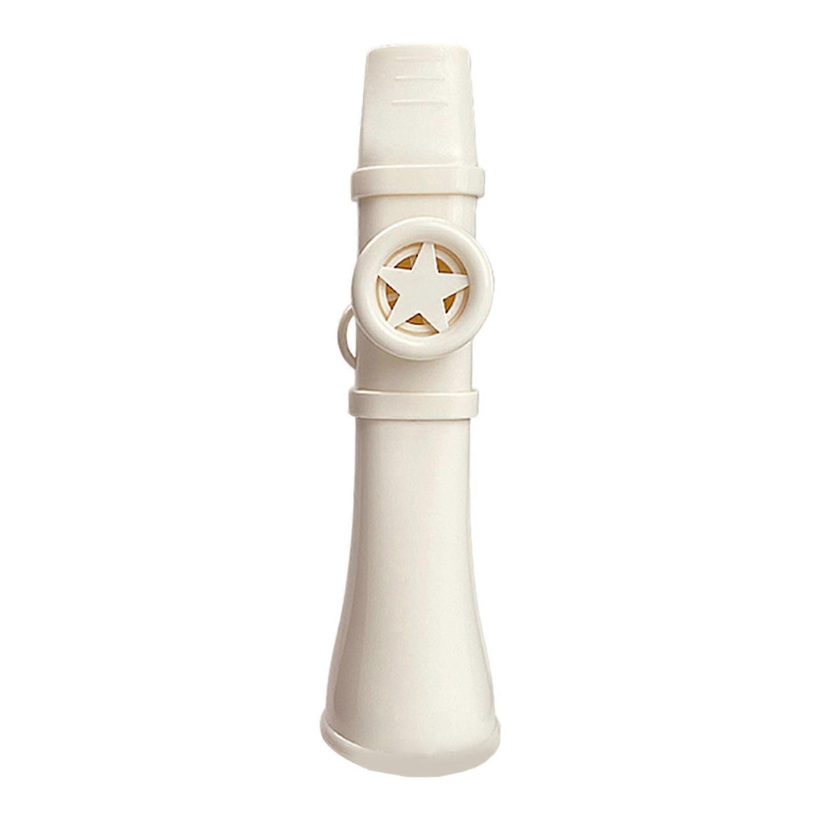 Durable Plastic Kazoo Instrument For Beginners Compact Size Ideal For Classroom Home Or Outdoor Use White