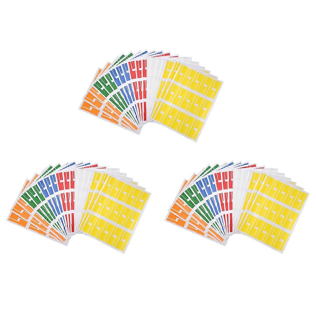 540Pcs/18 Sheets Cable Labels Tags Self Adhesive Waterproof Labels