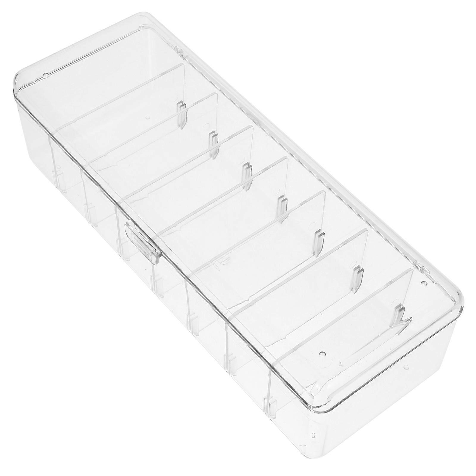 Power Cord Organizer Box Cable Storage Case with Lid and Detachable Dividers for General Users in Office and Home 1Pcs
