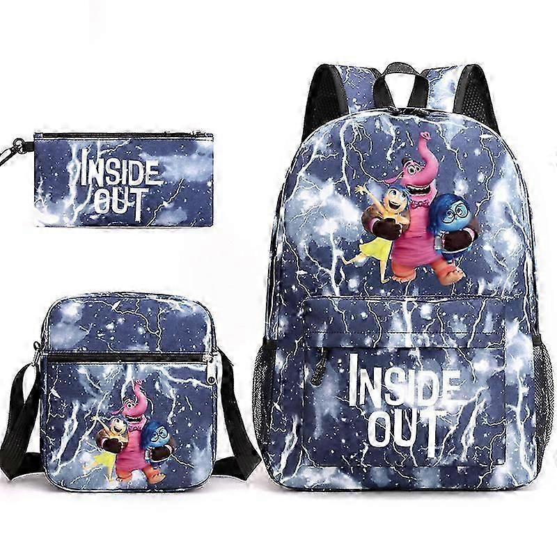 Inside Out 2 School Bag Backpack Pencil Case Shoulder Bag Three-piece Set _40